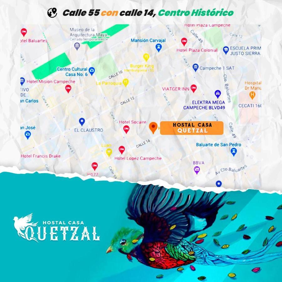 Hostel Casa Quetzal Кампече Екстериор снимка